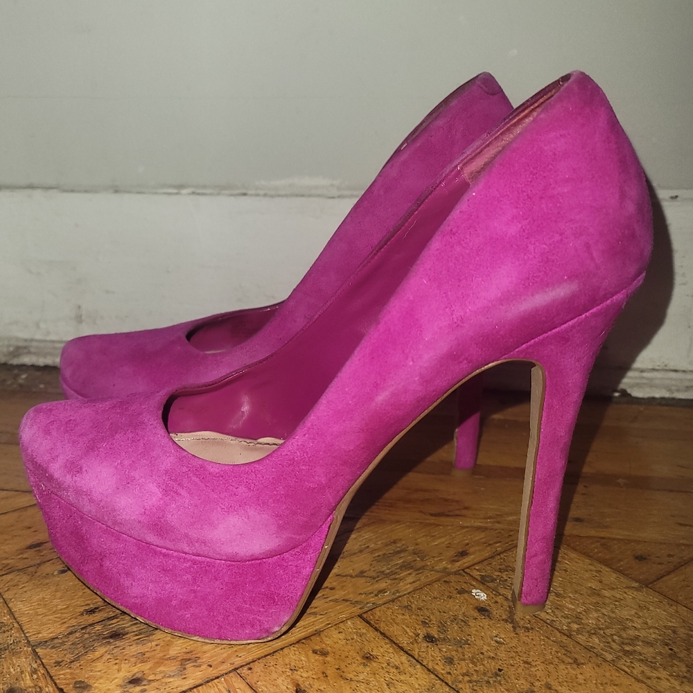 Fuschia Jessica Simpson 5in Platform Heels